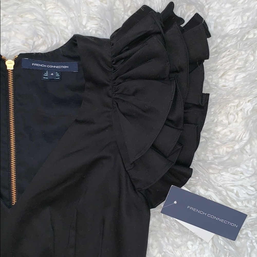 NWT French Connection Ruffle Cocktail Dress 4 - Picture 4 of 4